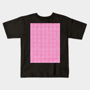 Hand Drawn Pink Circles Kids T-Shirt